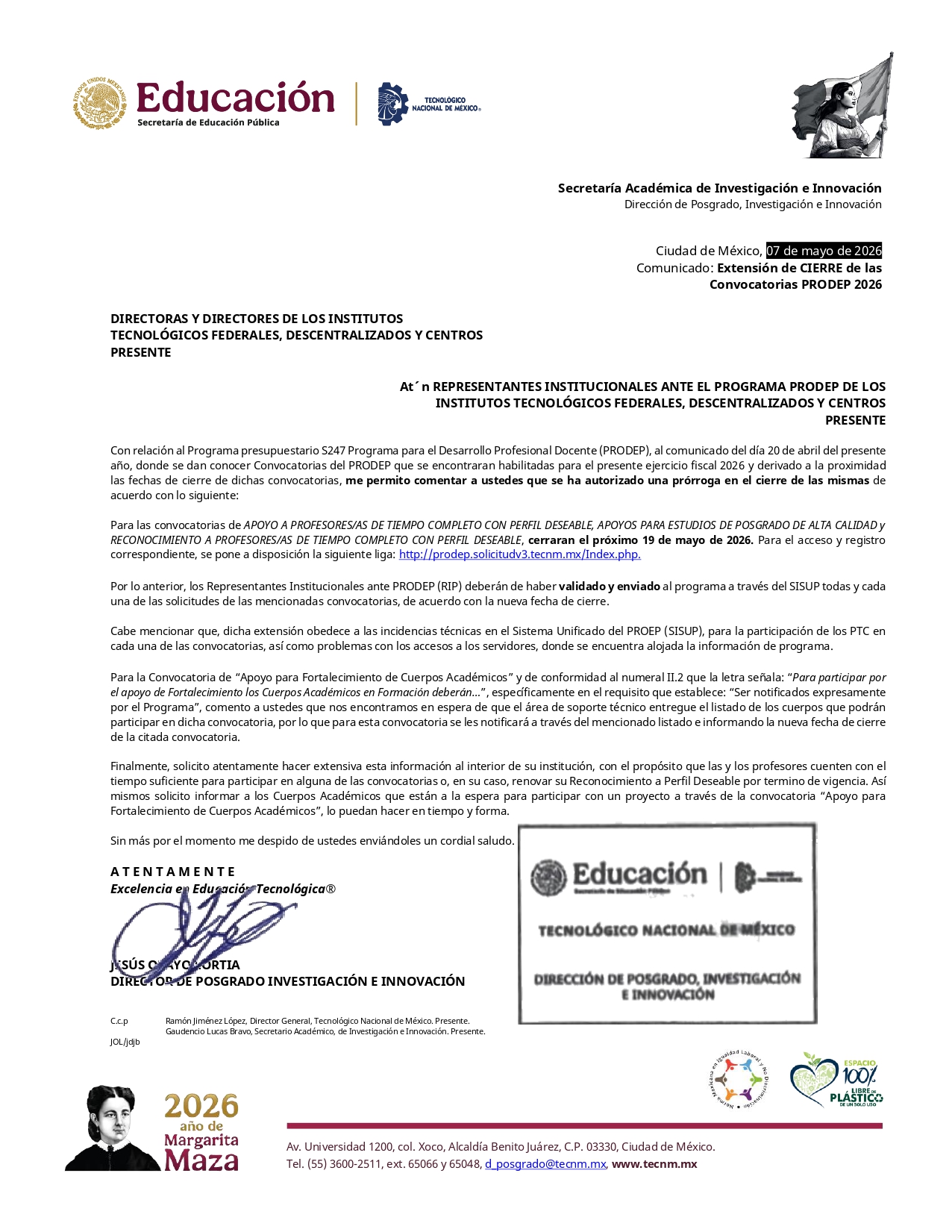 Comunicado_Convocatorias_PRODEP_2026_Extención_page-0001.jpg