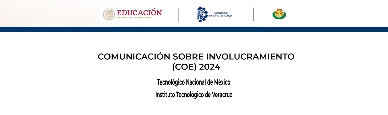 COMUNICACIÓN SOBRE INVOLUCRAMIENTO (COE) 2024