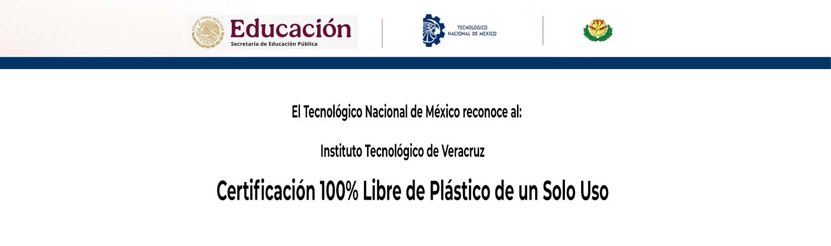 Certificación al ITVer  Libre de Plástico 2026
