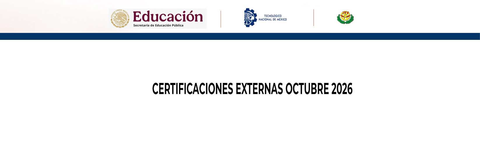 CERTIFICACIONES EXTERNAS OCTUBRE 2026